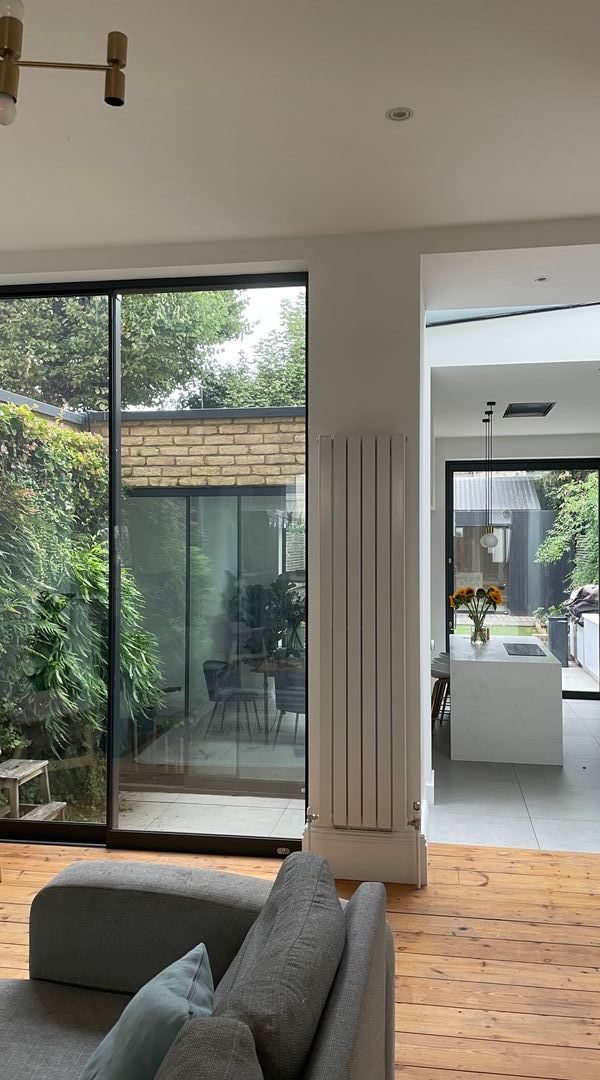 Architect designed home with glass courtyard and living wall