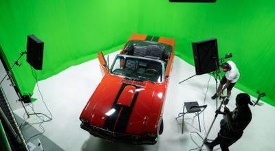 Blackout Drive-In White Infinity Cove Green Screen Film and Photography Studio London